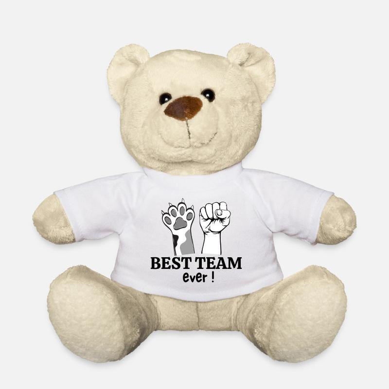 chien, propriétaire de chien, amoureux des chiens - Nounours - blanc