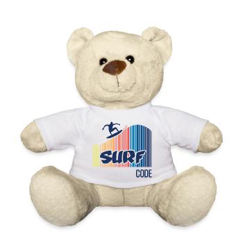 Surf Code - Teddy Bear - white - Front