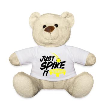 Farbe änderbar | Roundnet Spikeball Fun - Teddy - Weiß - Vorne