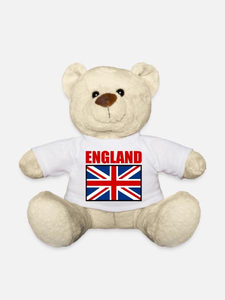 England - Teddy Bear - white