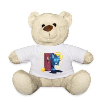 Blue Ink Spirits - Großer böser Wolf vor der Tür - Teddy - Weiß - Vorne