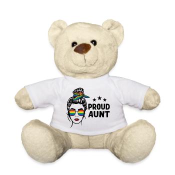 Tante LGBT fière - Nounours - blanc - Devant