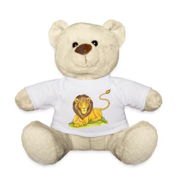 lion occasionnel - Nounours - blanc - Devant