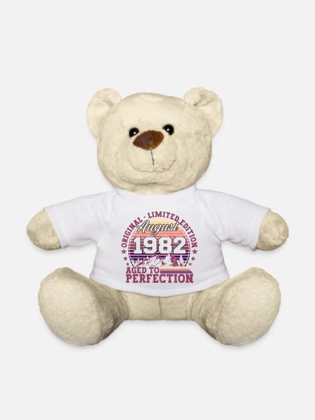 Original Août 1982 40th Birthday Fun Gift - Nounours - blanc