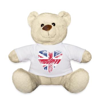 GB Herz used look - Teddy - Weiß - Vorne