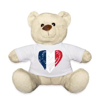 France Cœur - Nounours - blanc - Devant