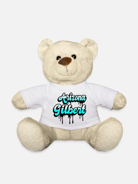 Motif Gilbert Arizona - Nounours - blanc