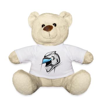 Formule Illustration Casque Graphique Voitures de course - Nounours - blanc - Devant