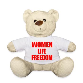 Women life freedom - Teddy Bear - white - Front