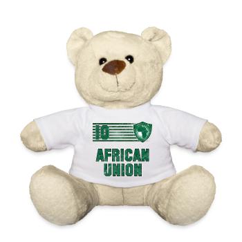 African Union Football Team - Teddy Bear - white - Front