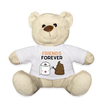 Freunde Forever: High-Five Toilettenpapier - Teddy - Weiß - Vorne