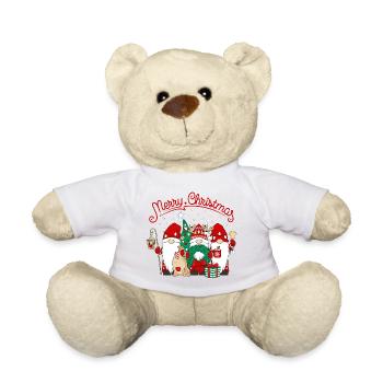 Wichtel Weihnachten Merry Christmas Gnomies - Teddy - Weiß - Vorne