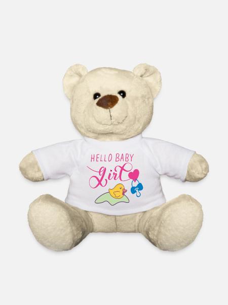 Baby Girl, Mädchen, Tochter - Teddy - Weiß