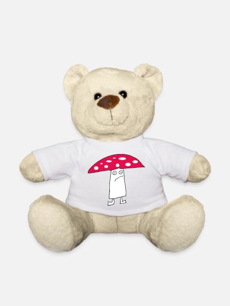 Trauriger Pilz - Teddy - Weiß
