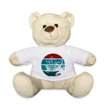 Nautischer Friedenssymbol Ventilator Grafik - Teddy - Weiß - Vorne