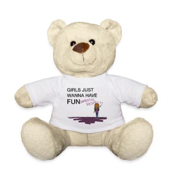 Girls just wanna fun-damental respect! - Teddy - Weiß - Vorne