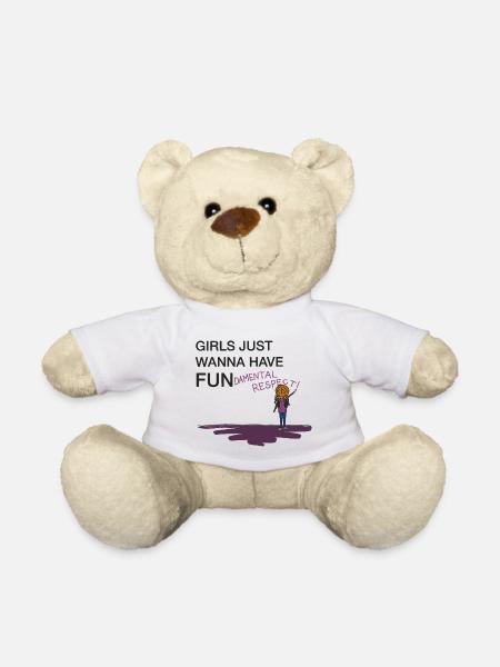Girls just wanna fun-damental respect! - Teddy - Weiß