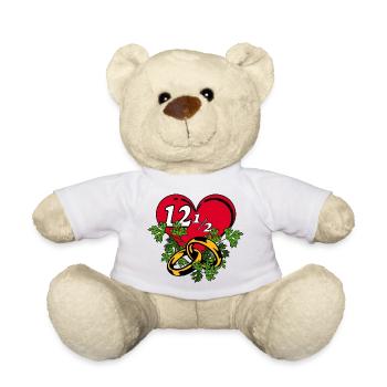 Parsley Wedding,12,5 Years,Wedding Anniversary(25) - Teddy Bear - white - Front