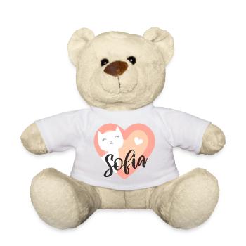 Sofia Name Vorname Kätzchen - Teddy - Weiß - Vorne