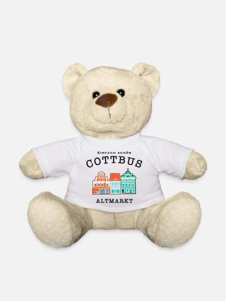 Cottbus Altmarkt, Einfach schön - Teddy - Weiß