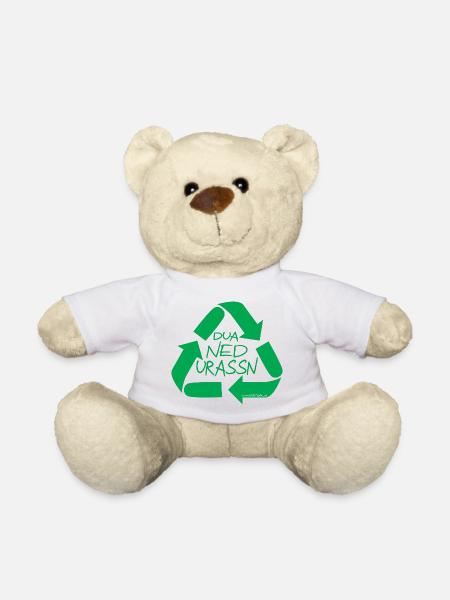 dua ned urassn-sei nicht verschwenderisch, Dialekt - Teddy - Weiß