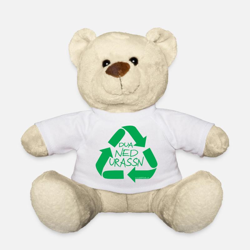 dua ned urassn-sei nicht verschwenderisch, Dialekt - Teddy - Weiß