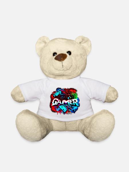 Gamer - gaming & video games - Teddy Bear - white
