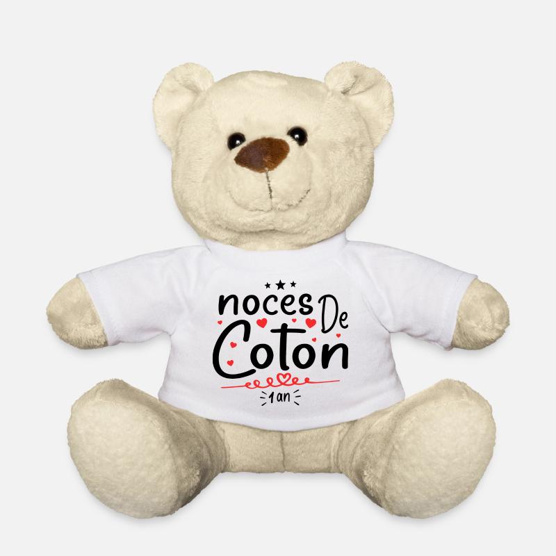 noces de coton - Nounours - blanc