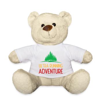 Ultra Running Advrenture - Teddy Bear - white - Front