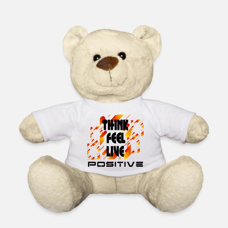 think feel live positive v4 - Nounours - blanc