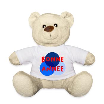 BONNE ANNEE. SAINT SYLVESTRE. NOUVELLE ANNÉE - Nounours - blanc - Devant