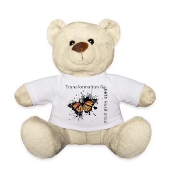 Butterfly - Transformation Rebirth Resilience - Teddy Bear - white - Front