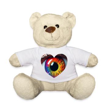 Sieh mit Deinem Herz - Teddy - Weiß - Vorne