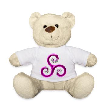 Bretagne, es lebe die Bretagne, ich bin Bretone - Teddy - Weiß - Vorne
