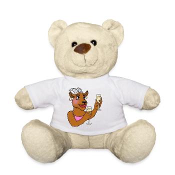 Saufziege - Teddy - Weiß - Vorne