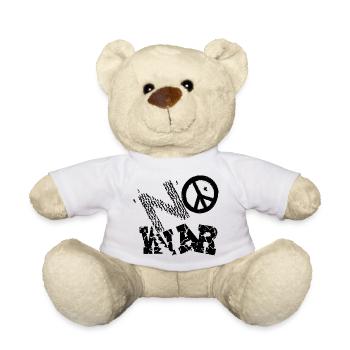 NO WAR - Teddy Bear - white - Front