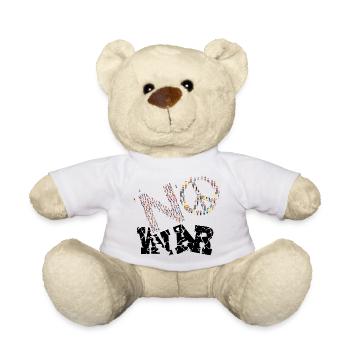 NO WAR - Teddy Bear - white - Front
