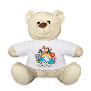 Parade du zoo arc-en-ciel - Nounours - blanc - Devant