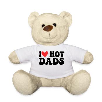 Hot Daddy's Love - Teddy Bear - white - Front
