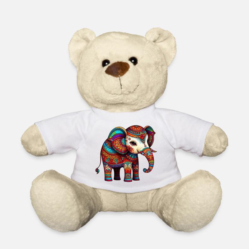 Elefant - Teddy - Weiß