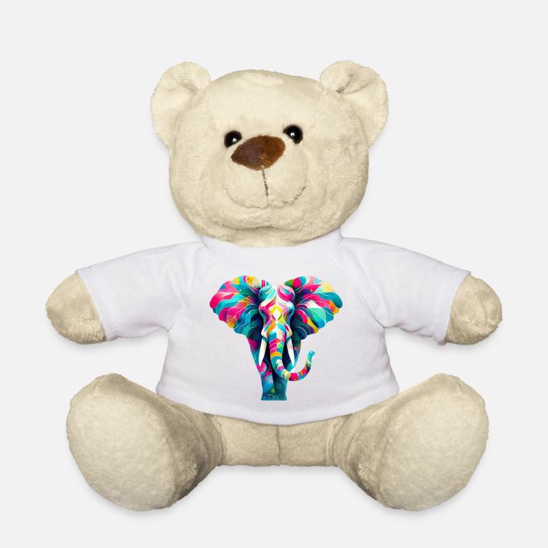 Elefant - Teddy - Weiß