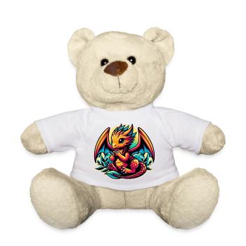 Baby Dragon - Teddy Bear - white - Front