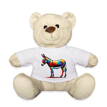 Esel, Schnuller, Maultier - Teddy - Weiß - Vorne