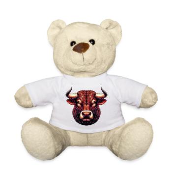 Stier - Teddy - Weiß - Vorne
