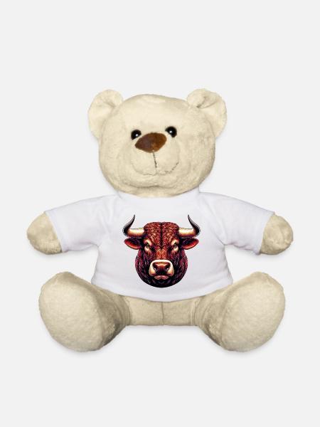 Taureau - Nounours - blanc