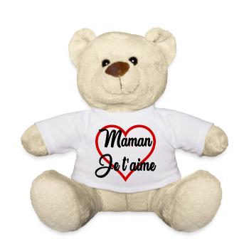 MOM. MOTHER'S DAY. HAPPY MOTHER'S DAY - Teddy Bear - white - Front
