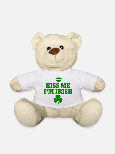Kiss me im irish - Teddy - Weiß