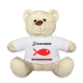 FISH. APRIL FOOL. HUMOR. SEA - Teddy Bear - white - Front