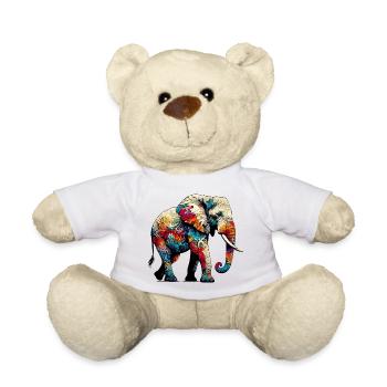 Éléphant - Nounours - blanc - Devant