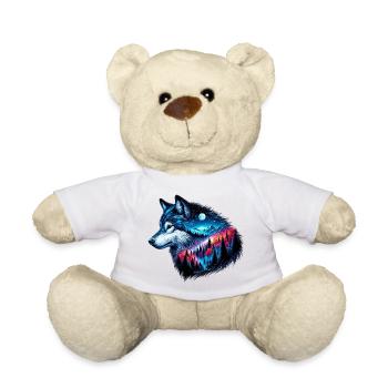 Wolf - Teddy Bear - white - Front